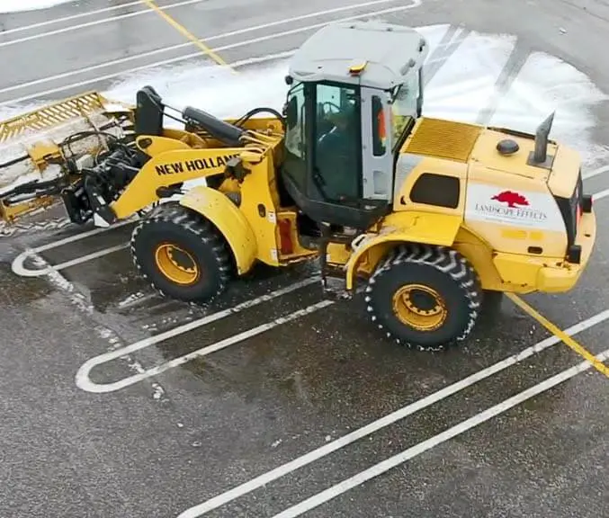snow plow excavator